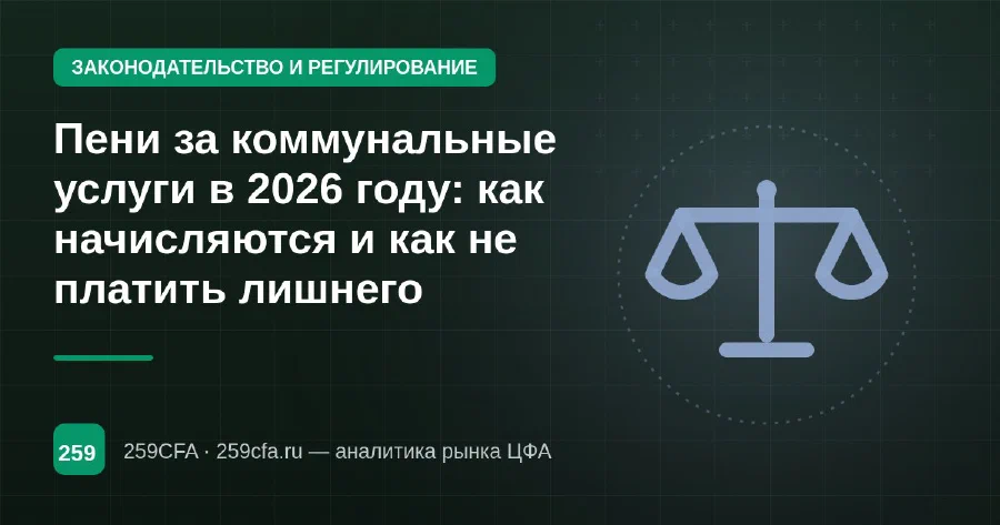 Пени за коммунальные услуги в 2026 году: как начисляются и как не платить лишнего