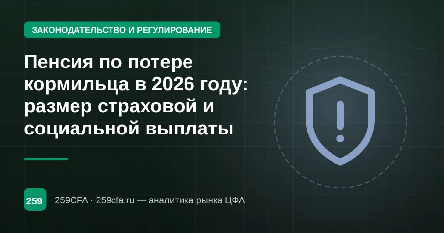 Пенсия по потере кормильца в 2026 году: размер страховой и социальной выплаты