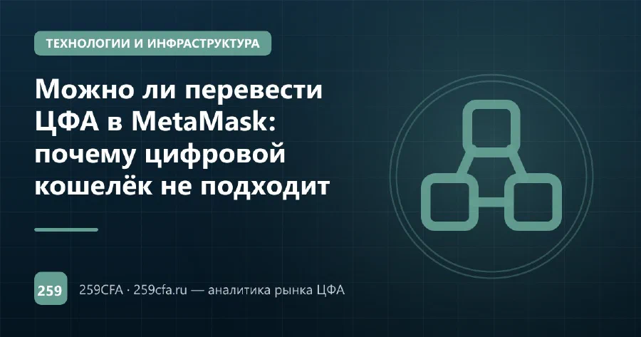 Можно ли перевести ЦФА в MetaMask: почему цифровой кошелёк не подходит