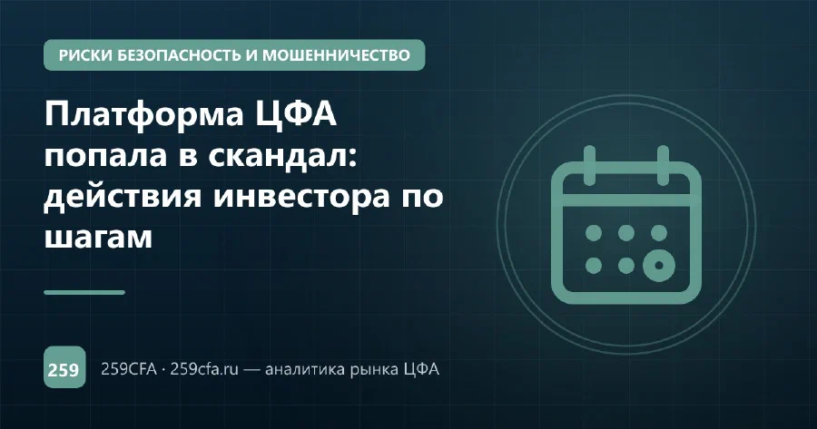 Платформа ЦФА попала в скандал: действия инвестора по шагам