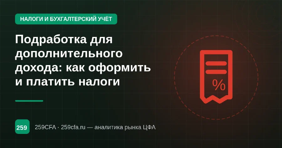 Подработка для дополнительного дохода: как оформить и платить налоги