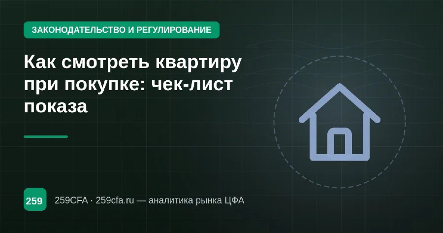 Как смотреть квартиру при покупке: чек-лист показа