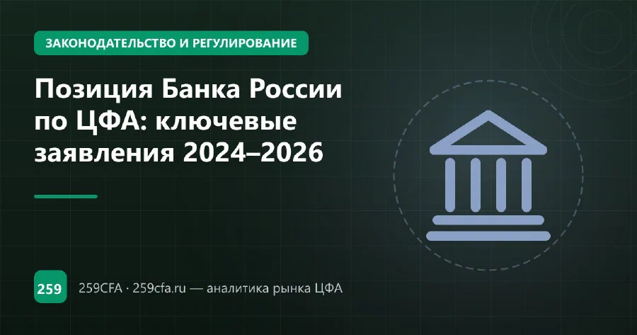 Позиция Банка России по ЦФА: ключевые заявления 2024–2026