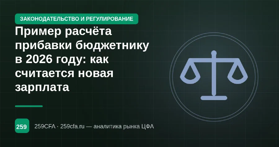 Пример расчёта прибавки бюджетнику в 2026 году: как считается новая зарплата