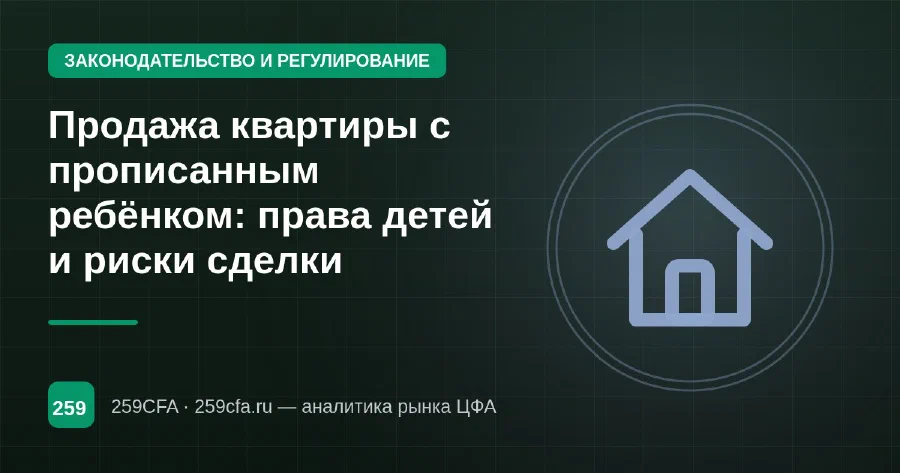 Продажа квартиры с прописанным ребёнком: права детей и риски сделки