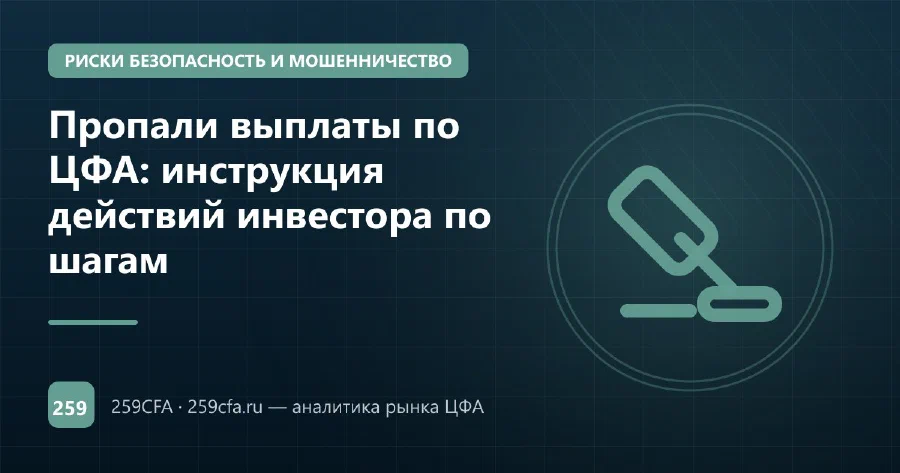 Пропали выплаты по ЦФА: инструкция действий инвестора по шагам