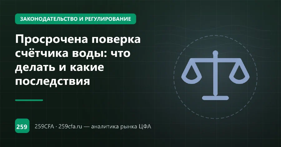 Просрочена поверка счётчика воды: что делать и какие последствия