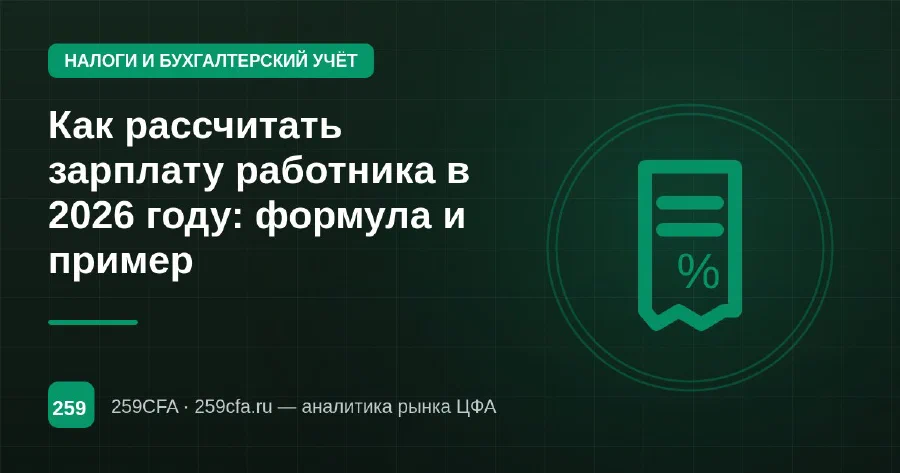 Как рассчитать зарплату работника в 2026 году: формула и пример