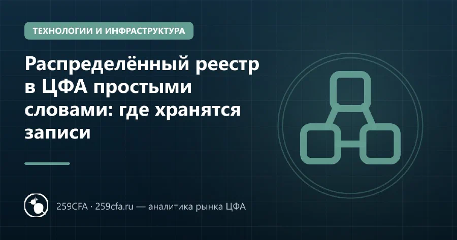 Распределённый реестр в ЦФА простыми словами: где хранятся записи