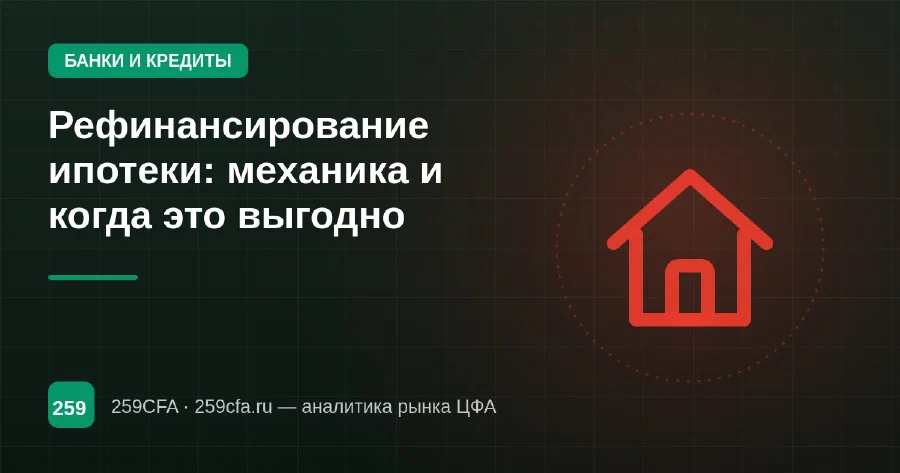 Рефинансирование ипотеки: механика и когда это выгодно