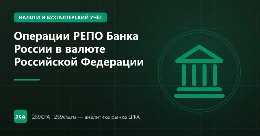 Операции РЕПО Банка России в валюте Российской Федерации