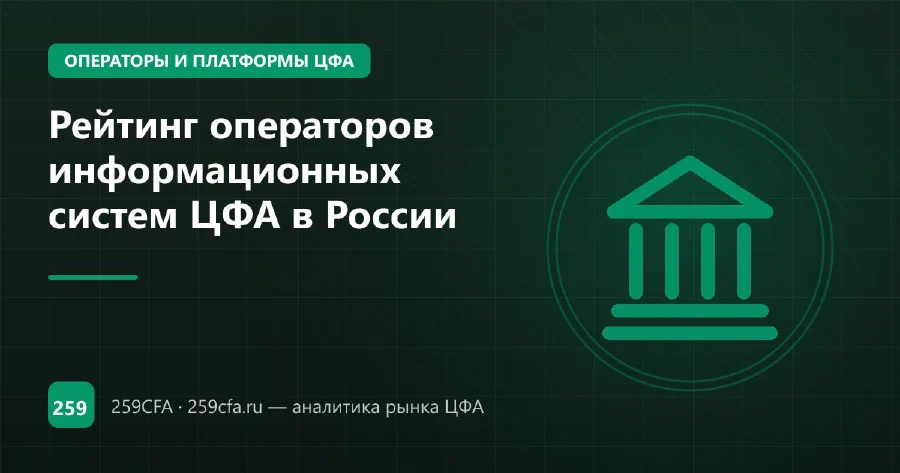 Рейтинг операторов информационных систем ЦФА в России