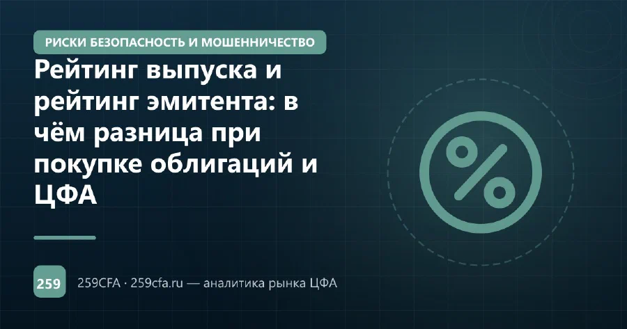 Рейтинг выпуска и рейтинг эмитента: в чём разница при покупке облигаций и ЦФА
