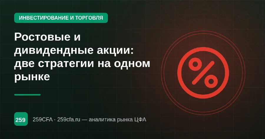 Ростовые и дивидендные акции: две стратегии на одном рынке
