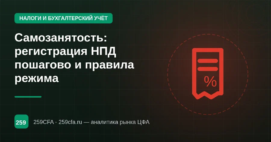 Самозанятость: регистрация НПД пошагово и правила режима