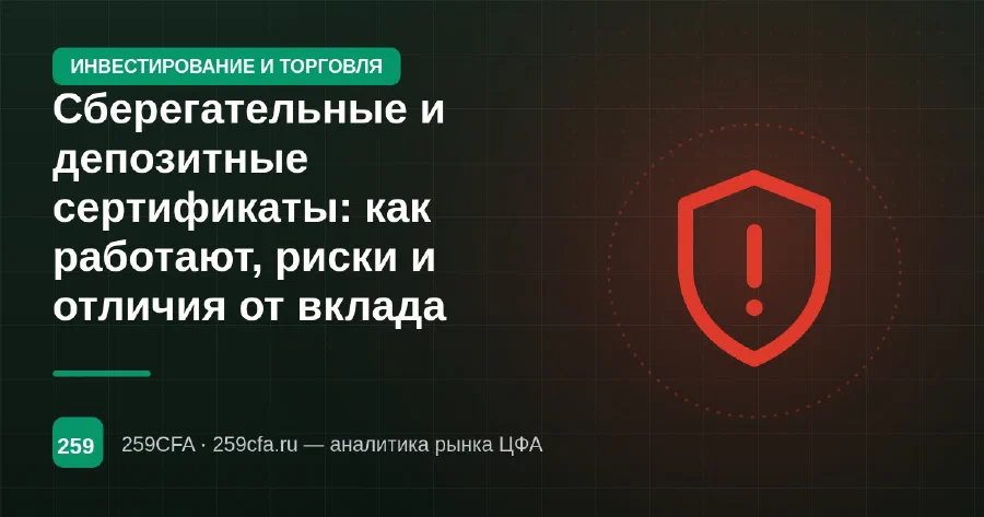 Сберегательные и депозитные сертификаты: как работают, риски и отличия от вклада