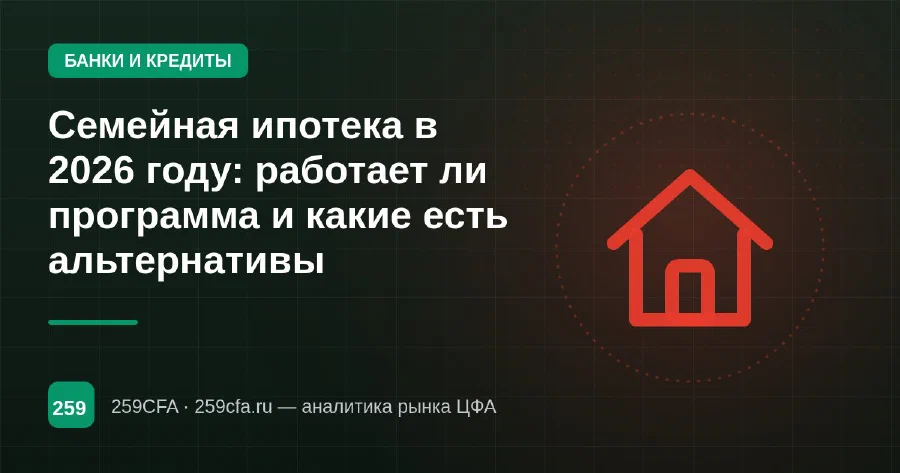 Семейная ипотека в 2026 году: работает ли программа и какие есть альтернативы