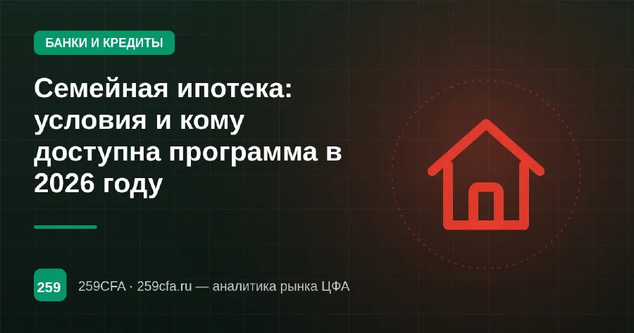Семейная ипотека: условия и кому доступна программа в 2026 году