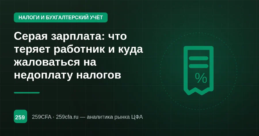 Серая зарплата: что теряет работник и куда жаловаться на недоплату налогов
