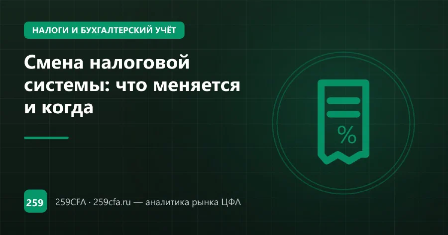 Смена налоговой системы: что меняется и когда