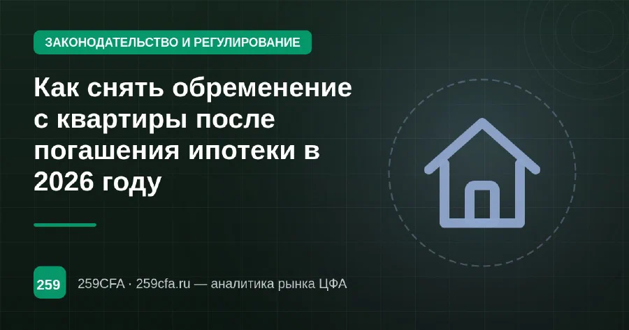 Как снять обременение с квартиры после погашения ипотеки в 2026 году