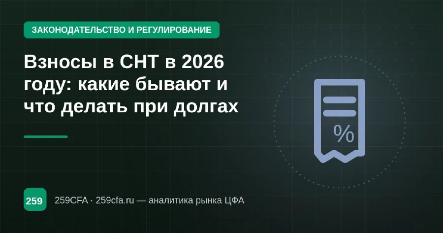 Взносы в СНТ в 2026 году: какие бывают и что делать при долгах