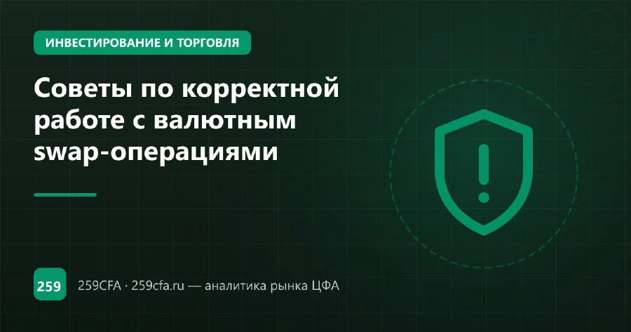 Советы по корректной работе с валютным swap-операциями