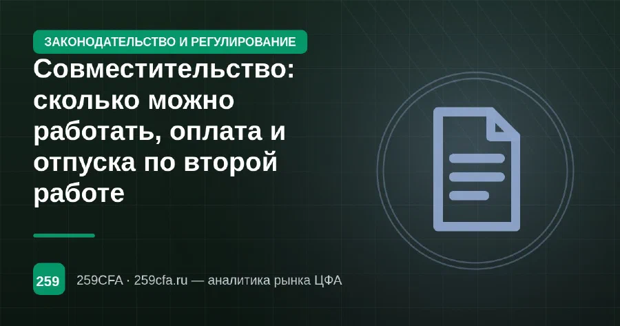 Совместительство: сколько можно работать, оплата и отпуска по второй работе