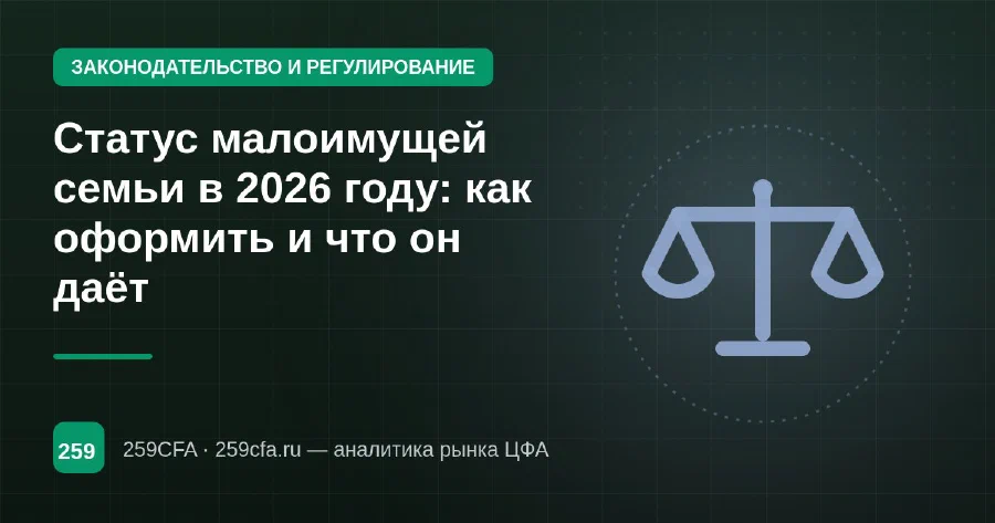 Статус малоимущей семьи в 2026 году: как оформить и что он даёт