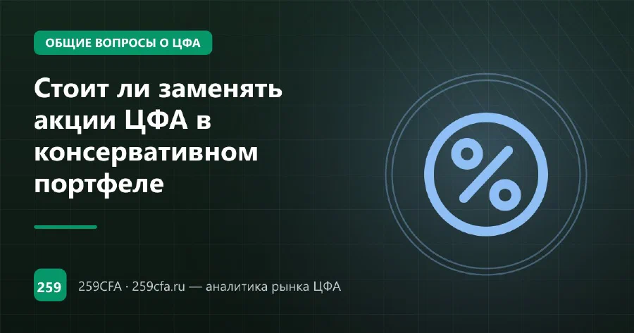 Стоит ли заменять акции ЦФА в консервативном портфеле