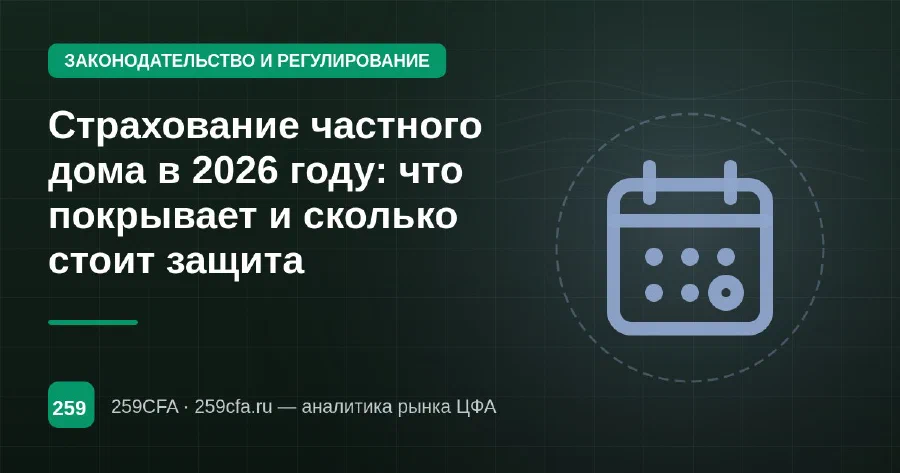 Страхование частного дома в 2026 году: что покрывает и сколько стоит защита