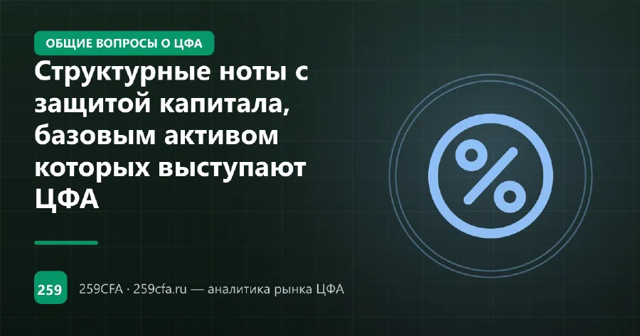 Структурные ноты с защитой капитала, базовым активом которых выступают ЦФА