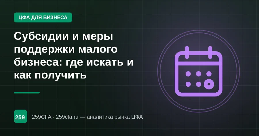 Субсидии и меры поддержки малого бизнеса: где искать и как получить