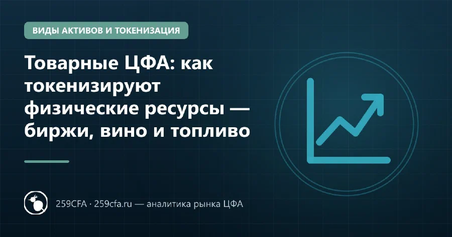Товарные ЦФА: как токенизируют физические ресурсы — биржи, вино и топливо
