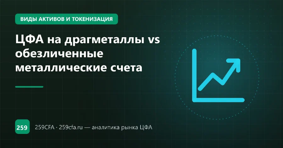ЦФА на драгметаллы vs обезличенные металлические счета