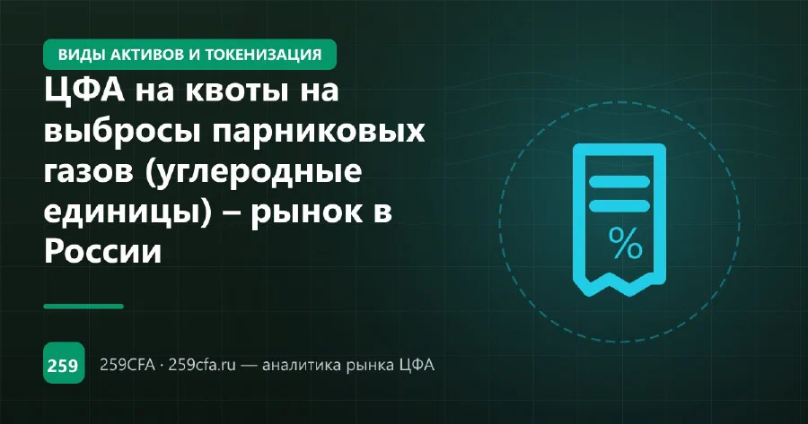 ЦФА на квоты на выбросы парниковых газов (углеродные единицы) – рынок в России