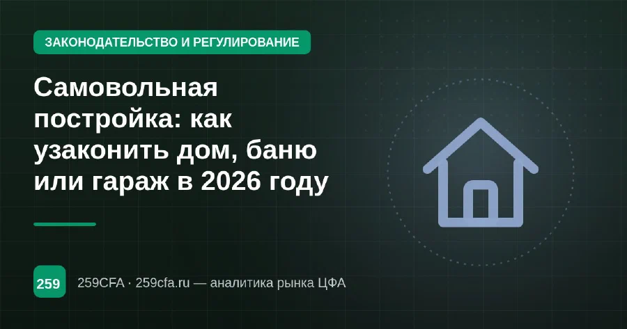 Самовольная постройка: как узаконить дом, баню или гараж в 2026 году