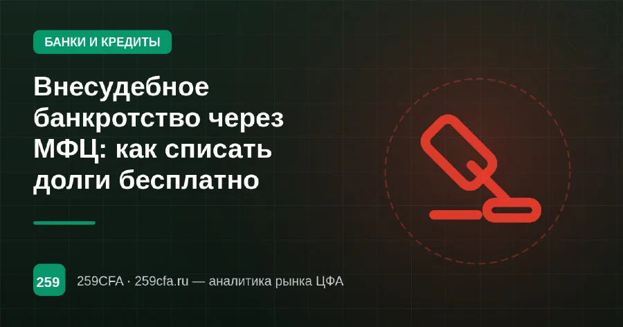 Внесудебное банкротство через МФЦ: как списать долги бесплатно
