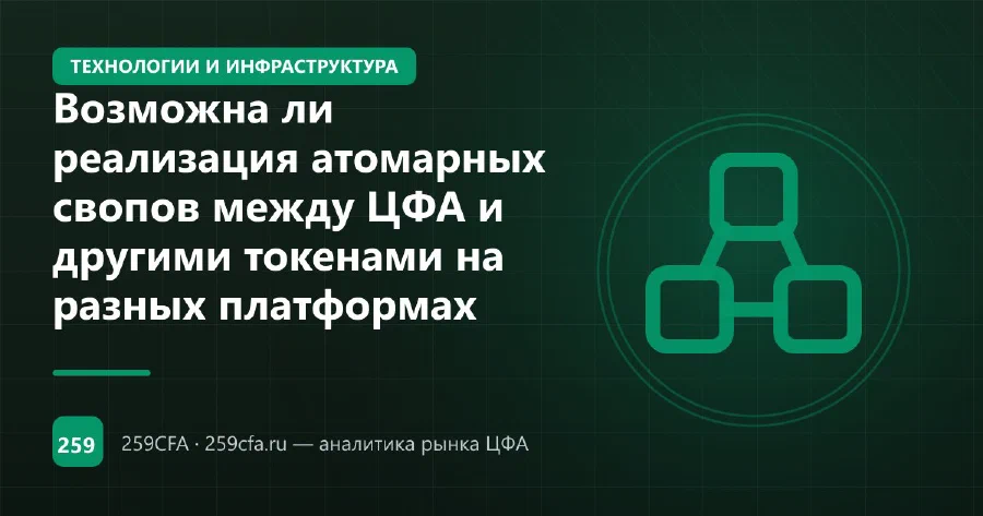 Возможна ли реализация атомарных свопов между ЦФА и другими токенами на разных платформах