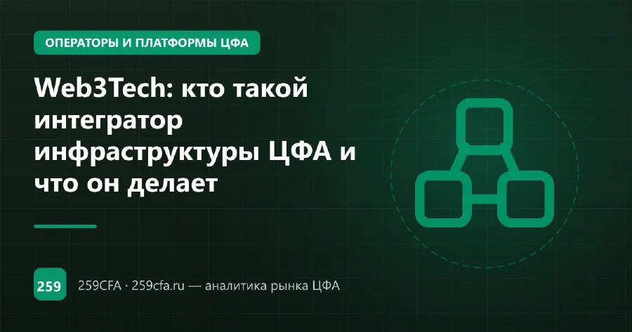 Web3Tech: кто такой интегратор инфраструктуры ЦФА и что он делает