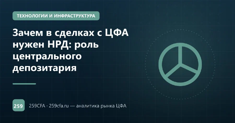 Зачем в сделках с ЦФА нужен НРД: роль центрального депозитария
