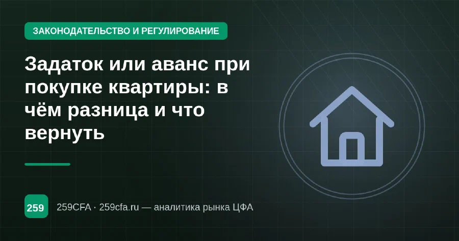 Задаток или аванс при покупке квартиры: в чём разница и что вернуть
