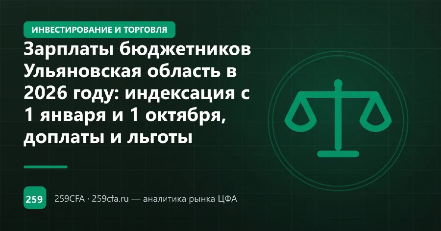 Зарплаты бюджетников Ульяновская область в 2026 году: индексация с 1 января и 1 октября, доплаты и льготы