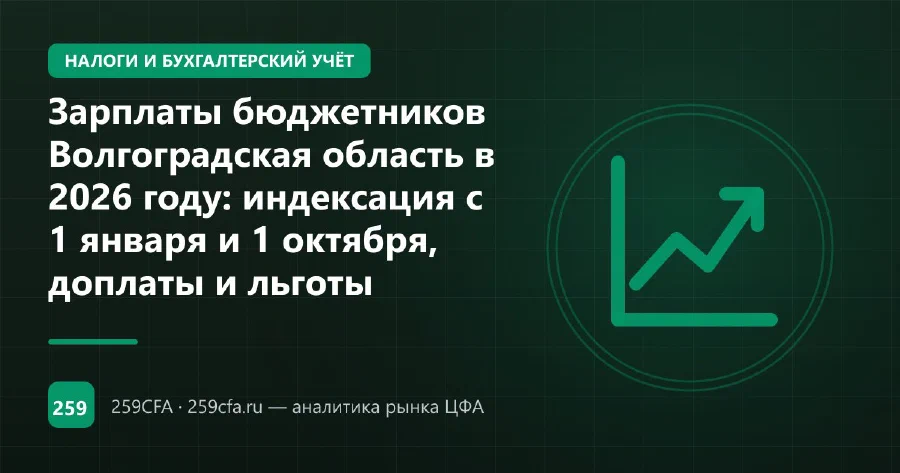 Зарплаты бюджетников Волгоградская область в 2026 году: индексация с 1 января и 1 октября, доплаты и льготы
