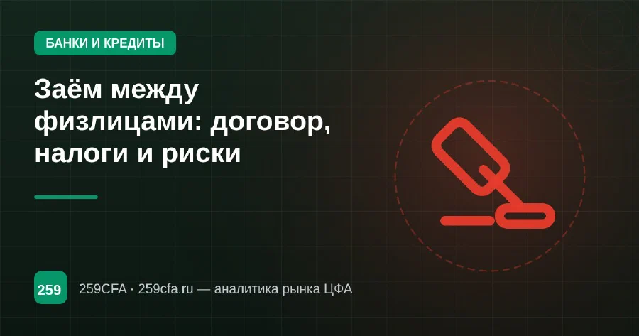 Заём между физлицами: договор, налоги и риски