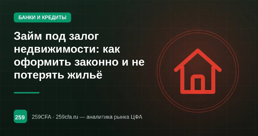Займ под залог недвижимости: как оформить законно и не потерять жильё